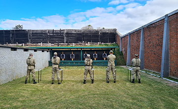 Actividad de tiro de la ECPO y educación física militar, junio 2021, foto 1