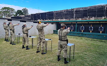 Actividad de tiro de la ECPO y educación física militar, junio 2021, foto 2