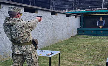 Actividad de tiro de la ECPO y educación física militar, junio 2021, foto 3