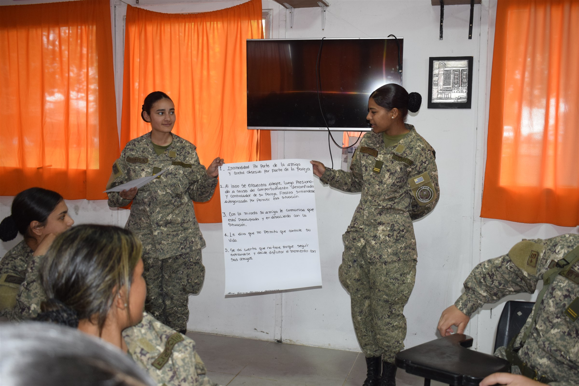 Taller del Ministerio de Defensa Nacional sobre un «Noviazgo Libre de Violencia», foto 12