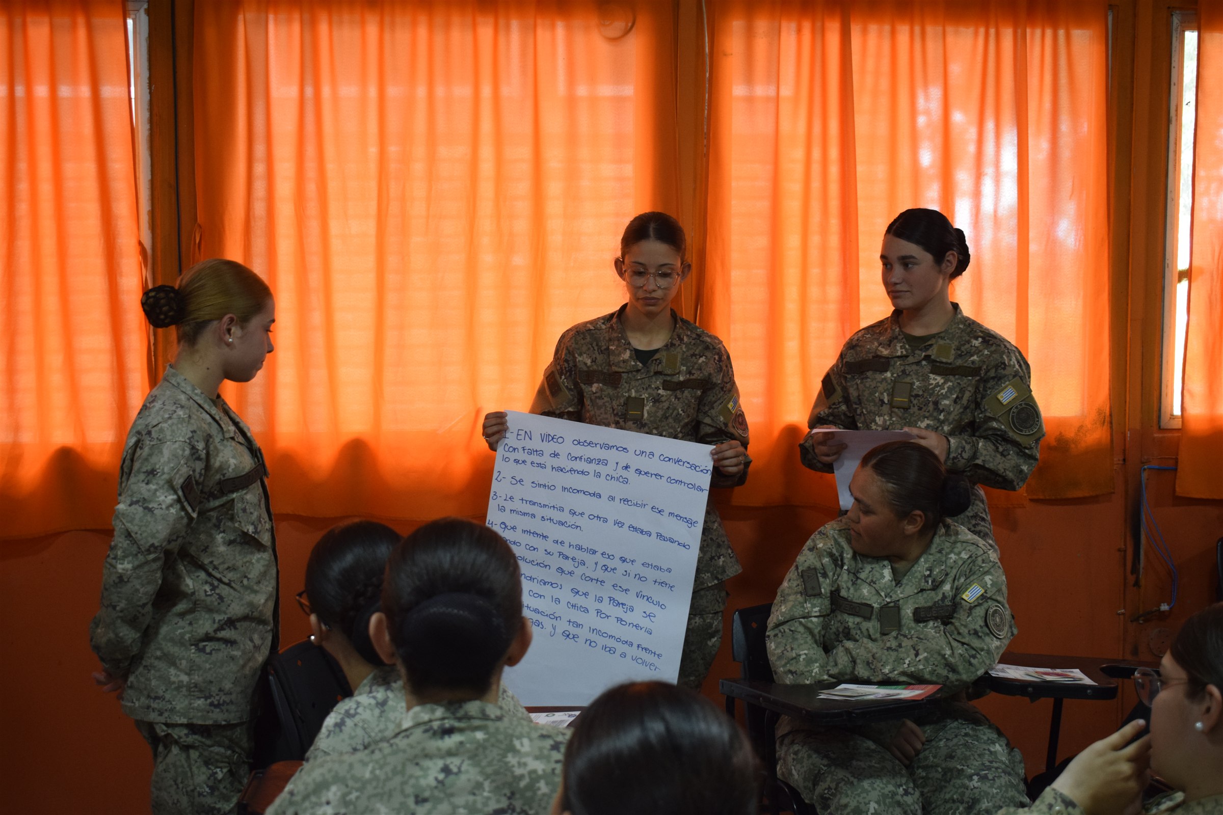 Taller del Ministerio de Defensa Nacional sobre un «Noviazgo Libre de Violencia», foto 14